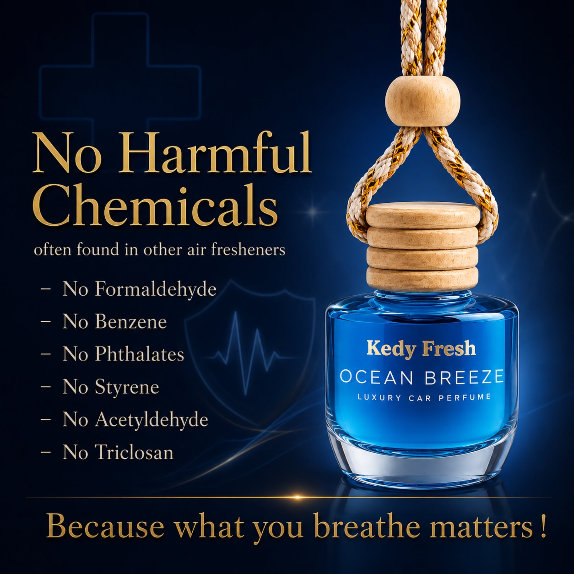 Kedy Fresh - Luxury Car Air Freshener (Ocean)
