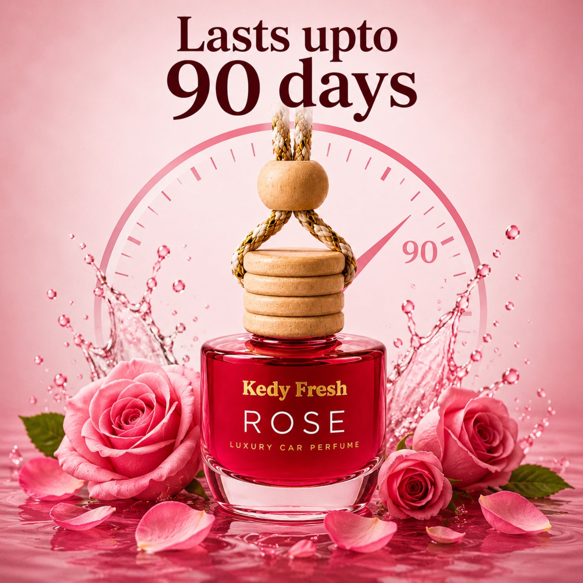 Kedy Fresh - Luxury Car Air Freshener (Rose)