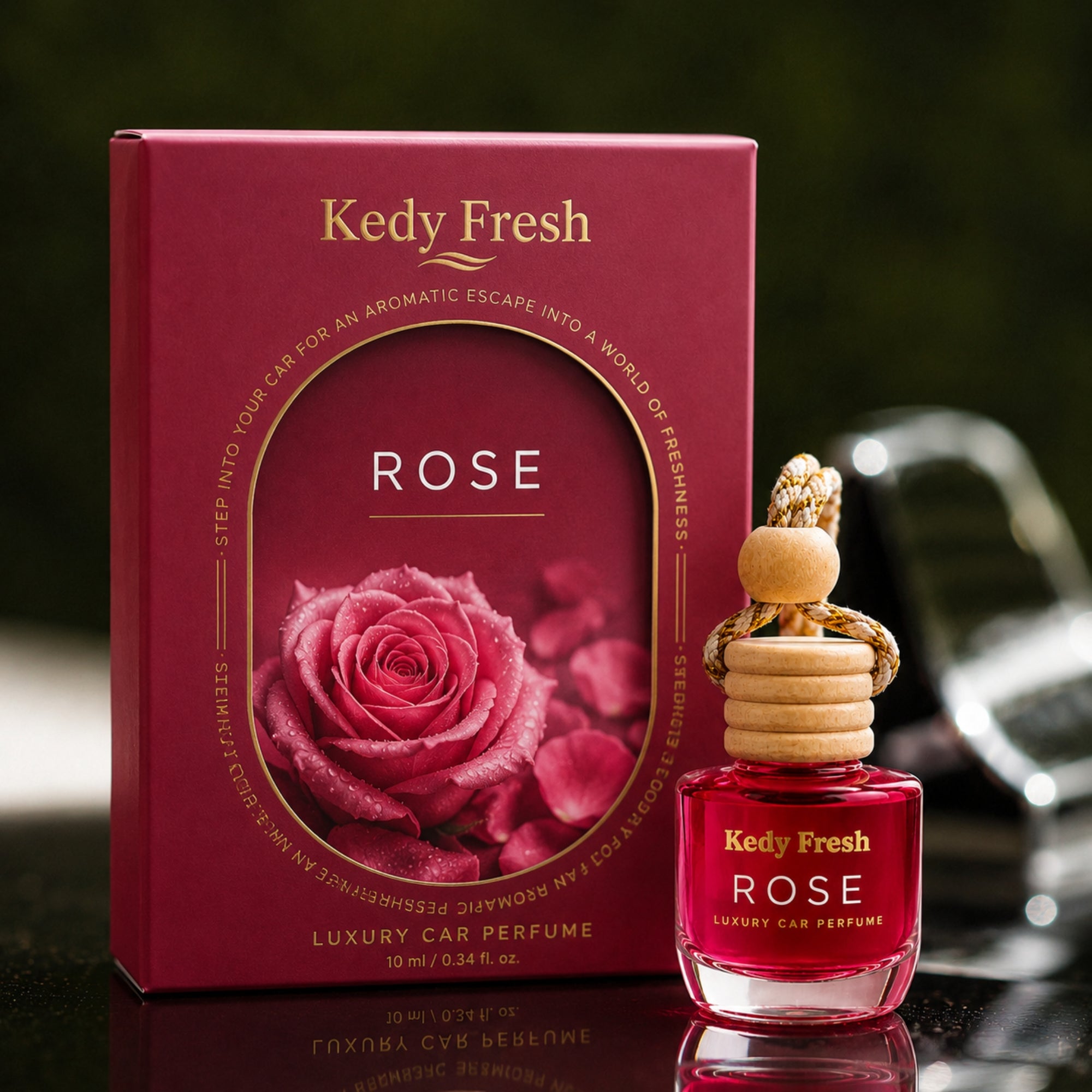 Kedy Fresh - Luxury Car Air Freshener (Rose)