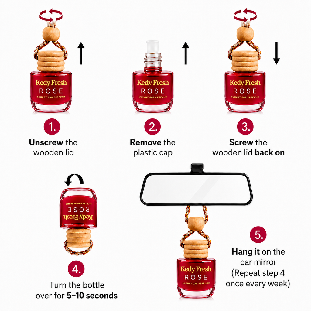 Aurora - Luxury Car Air Freshener (Rose)