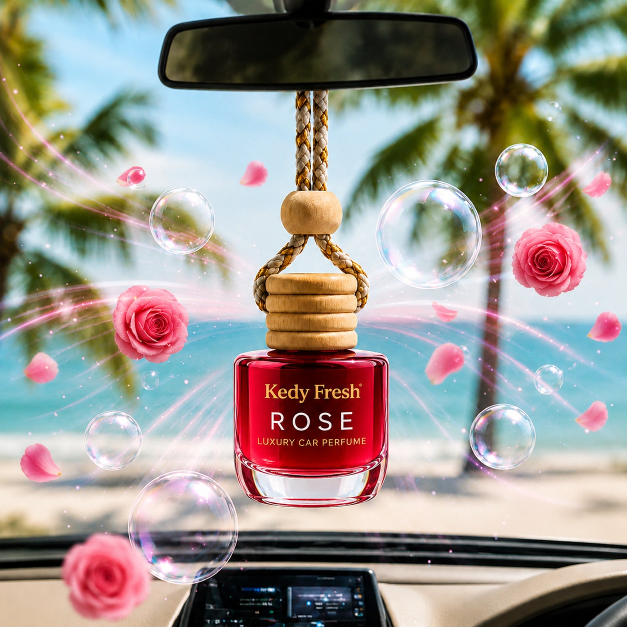 Kedy Fresh - Luxury Car Air Freshener (Rose)
